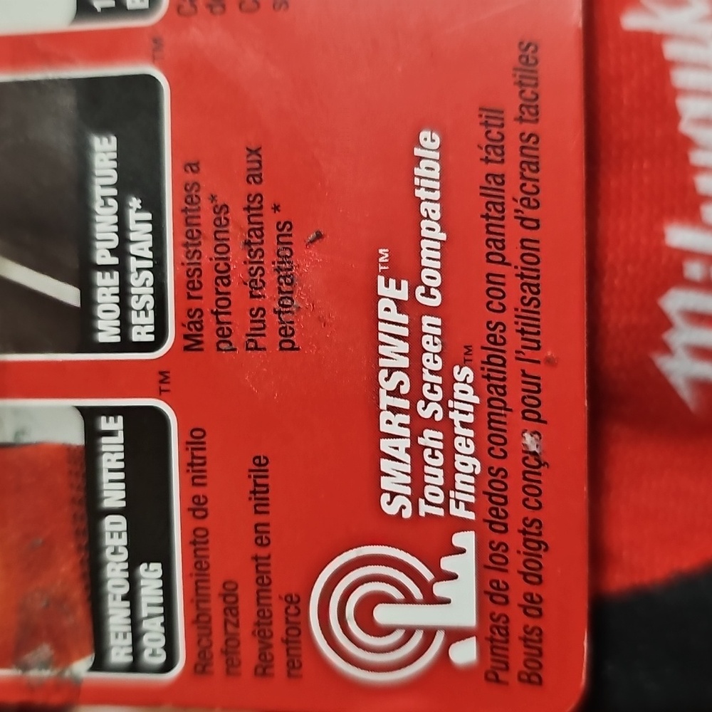 Milwaukee 10" XL Nitrile Dipped Cut Level 2 Smartswipe Work Gloves New - Picture 11 of 13